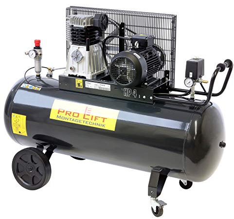 Montaggio Lift Pro Technik 3 KW Compressore, Bar, 360L/min, 380 V, 200liter Kessel, Nero, 00993