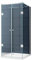 U Form Duschkabine Dusche Benito 80 x 80 x 180cm / 8 mm/ohne Duschtasse
