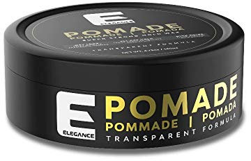 Eleganz - Haar-Pomade - Haarwachs Transparent Männer - Extra Stärker Halt & High Shine Effekt - Nicht Fettend - Angenehmer Duft - 140 ml