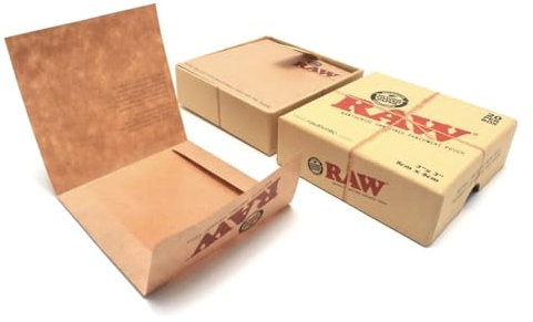 Raw Unrefined Parchment, Michigan paper pouch 3 x 20 pouch box