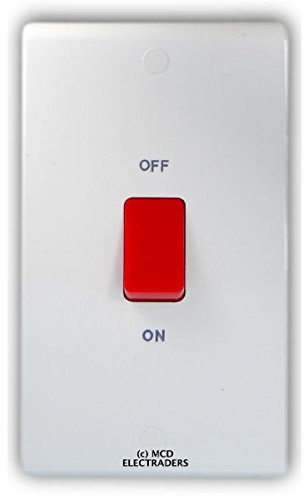 Deta S1301 Double Pole Switch 2 Gang 45 Amp