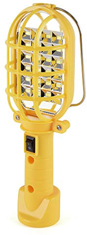 homelife for easy living LED Work Light with 24 x Long Life SMD LED Lights/Magnetic Base/Hang Hook – D2601 – Yellow