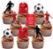 Liverpool 36 Count Multicolour Birthday Cake Toppers