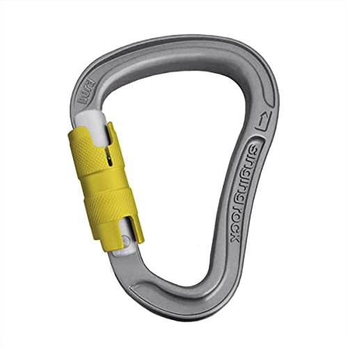 Singing Rock Bora HMS Karabiner, mit Drehverriegelung, Schwarz