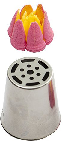 Decora 0263459 TÜLLE NR. 246 ZARTE TULPE MIT 6 BLÜTENBLÄTTERN IM Blister, 18/8 Stainless Steel, Silber, 3 x 2 x 4 cm, 3