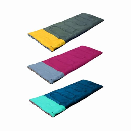 Camp Actrive Schlafsack Outdoor - Sommerschlafsack für 1 Person inkl. Aufbewahrungsbeutel - Sie erhalten eine zufällige Farbe - Outdoor Ausrüstung - Camping Ausrüstung