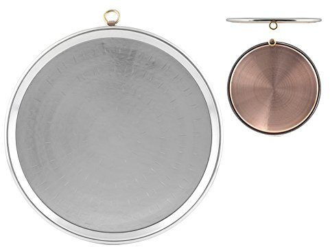 Pentole Agnelli COCU43/338 Tin Plated Copper Conical Baking Tin with Rim, Height 2 cm, Diameter 38 cm