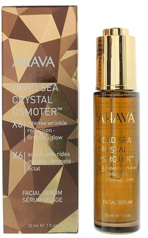 AHAVA Crystal Osmoter X6 Serum - Revolutionärer Jugend-Booster und Faltenreduktion, Verstärkt Jugendlicher Glühen, Angereichert mit Toten Meer Osmoter und Jojobaöl, 1 fl.oz