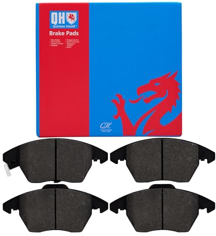 Quinton Hazell Brake Pad Set - 4 OEM Quality Direct Fit Replacement Brake Pads for Single Axle - Front - BP1419