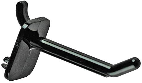 Azar 800002-B Lexan Stecktafel-Haken, 5,1 cm, Schwarz, 50 Stück