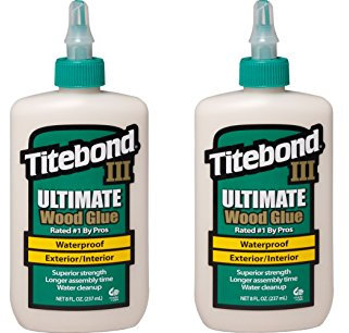 Titebond - Colle à bois - Polyuréthane - Liquide - Blanc - Imperméable et Force supérieure - 2 x 237 ml