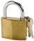 Cogex 80037 Vorhängeschloss, Stahl, 50 mm, goldfarben