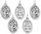 Gifts Catholic, Inc. 5 Stück Medaille St. Francis Protect and Bless My Pet Hund Katze 2,5 cm