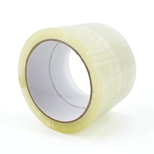 IMBALLAGGI 2000 - Nastro Adesivo Pacchi Trasparente Polipropilene 12Pz 7.5cm x 66mt x 76mm, Nastro Imballaggio per Scatole Cartoni e Scatoloni per Trasloco e Spedizioni, Resistente Strappo Silenzioso