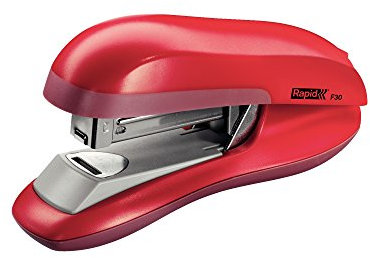 RAPID 23256502 - Grapadora con tecnología Flat Clinch modelo F30 color rojo