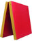 Grevinga Klappbare Turnmatte RG 35 – 200 x 100 x 8 cm - ROT/GELB - Made in Germany - Faltbare Gymnastikmatte für Fitness, Sport und Gymnastik, Rutschfest und Platzsparend, Weichbodenmatte