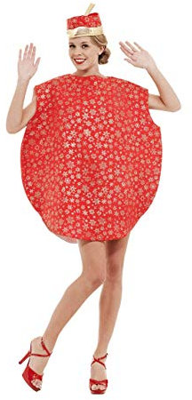 ORION COSTUMES Erwachsene Unisex Riesige Rote Weihnachtsbaumkugel Kostüme