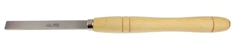 STUBAI Flachmeißel gerade 25 mm | Griff aus Erle | Länge 490 mm | Grifflänge 300 mm | Arbeitsbreite 25 mm | Gewicht 370 g | Ideal für großflächige Nacharbeiten und feine Querholzoberflächen