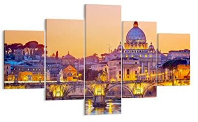 ARTTOR Bilder auf Leinwand 125x70cm Wandbild Architektur Städte - 2704