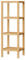 SONGMICS Bambusregal Lagerregal 4-stöckiges Regal Multifunktional im Eingangsbereich Badezimmer Wohnzimmer Balkon Küche 13x13x38,6 Zoll Helles Bambus UBCB54Y