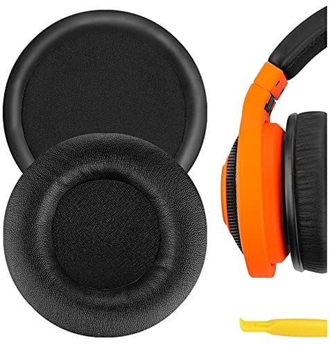 Geekria QuickFit Protein Leder Ersatz Ohrpolster für Razer Kraken Mobile Kopfhörer Ohrpolster, Headset Ohrpolster Ersatzteile (Schwarz)