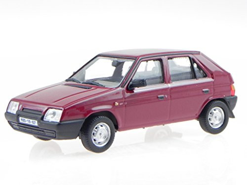 Abrex Skoda Favorit 136L 1987 Apollo rot Modellauto 143ABS-708BJ 1:43