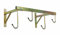 Andrys 3004 Porte-vélo mural pour extérieur et intérieur, démontable, jusqu'à 4 places, en acier, avec embouts en PVC noirs, couleur dorée tropical