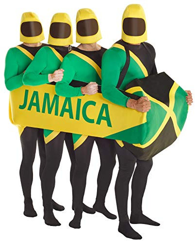 Morph MPJAX 5.9-6.1-Inch Morphsuit Fancy Dress (X-Large) Power Ranger Adult Bobsled, Unisex, Solid, Jamaican Bobsleigh Suit