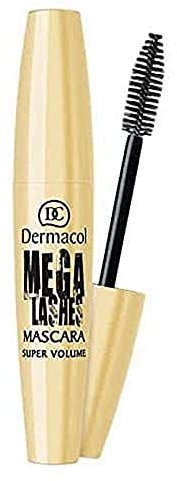 Dermacol MASCARA Megalash - Voluminös, Stärkt, Pflegt, Hypoallergen - Schwarz - 3 Stück - 12 ml - Tube - Kammartig - Vollabdeckung - Empfindlich - Frei von Konservierungsstoffen