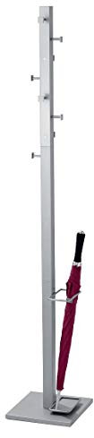 kerkmann Garderobenst„nder Slimline, 8 Haken, alusilber