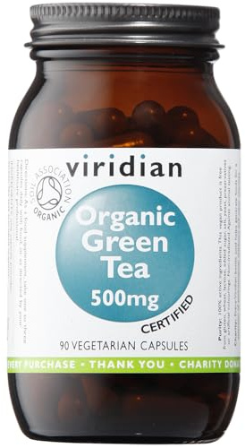 Viridian Green Tea Leaf 500mg (Organic) 90 Veg Caps