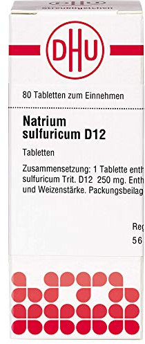 DHU Natrium sulfuricum D12 Tabletten, 80 St. Tabletten