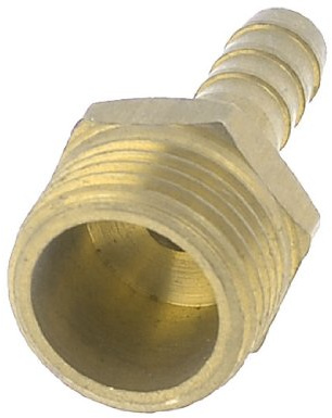 Sourcingmap 1/2PT Male Thread 8mm Air Gas Hose Barb Coupler Adapter Connector