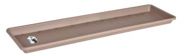 Elho Barcelona XL Soucoupe 80 - Soucoupe pour Balcon & Extérieur - Ø 72.5 x H 3.5 cm - Marron/Taupe