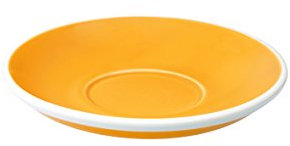 LOVERAMICS Egg 15.50cm Café Latte Saucer Yellow