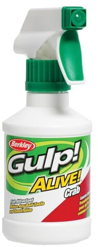 Berkley Gulp! Alive!® Attractant – Powerful Fishing Scent Spray for Soft Bait, Hard Bait & Live Bait – Enhances Bait Appeal for Saltwater & Freshwater Predator Fishing, Bottle 8 oz Spray, Minnow