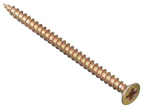 Forgefix MPS570Y Tornillo Multiusos Compatible con Pozi CSK ST ZYP 5,0 x 70 mm, Caja de 100, Negro, 5.0 x 70mm