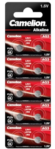 Camelion Knopfzelle LR41 10er Blister, Alkaline, 1,5V