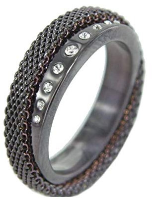 Skagen Damen Ring schwarz Milanaise JRSD016 S6 Gr. 52 (16,5)