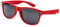 Ciffre Nerdbrille Sonnenbrille Stil Brille Pilotenbrille Vintage Look Rot Matt Gummiert NRR