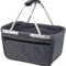 HALFAR® HF3939 Shopper Basket Einkaufskorb Korb mit Aluminiumgestäng faltbar , Farbe:Anthrazit