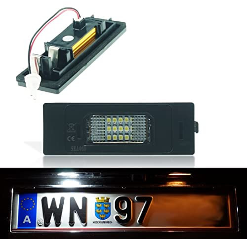 Do!LED 16Z LED Kennzeichenbeleuchtung passend für BMW 1er E81 E87 6er E63 E64 Z4 E85 E86 mit TÜV Nummernschild Beleuchtung Kennzeichenleuchten Xenon Weiss mit E4 Prüfzeichen