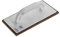 Connex COX781338 Reibebrett Kunststoff 14 x 28 cm mit Filz 10 mm