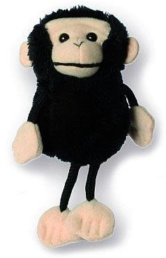 alles-meine.de GmbH Fingerpuppe - AFFE/Schimpanse - Wildtier Afrika Tier - Zootier Handspielpuppe - Fingerpuppen für Kinder & Erwachsene - Handpuppen Märchen