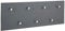 HAKU Möbel Wandgarderobe chrom, grau, MDF, Metall - Maße: B 80 cm x H 30 cm x T 6 cm, Style: Modern