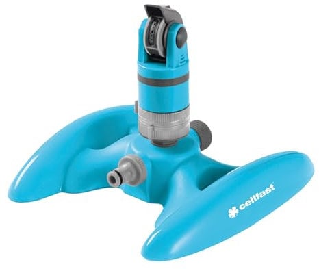 PLUMBING4HOME Mehrzweck-Drehgartensprenger Rasensprengen Kunststoff Hozelock Unterstützung, blau, 5901828855290