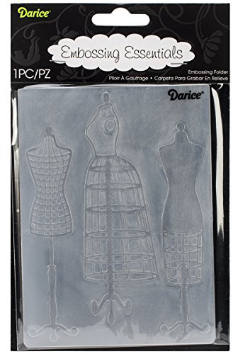 Darice 1219-109 Prägeschablone, Schneiderpuppe, Plastik, transparent, 10,8 x 14,6 x 0,4 cm