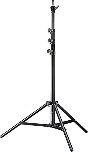 Bresser F001963 BR-TP240 PRO-1 kompaktes Lampenstativ 220 cm schwarz