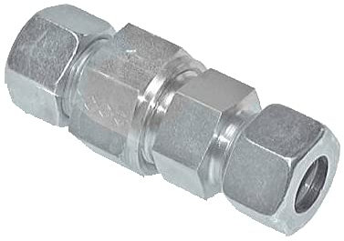 Rückschlagventile mit Schneidringanschluss Stahl verzinkt Hydraulik bis 250 bar (Rohr Ø außen: 22 mm (max. 160 bar))