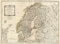 Scandinavia Map Norway, Sweden, Denmark, Finland 1794 - Small - Semi Gloss Print